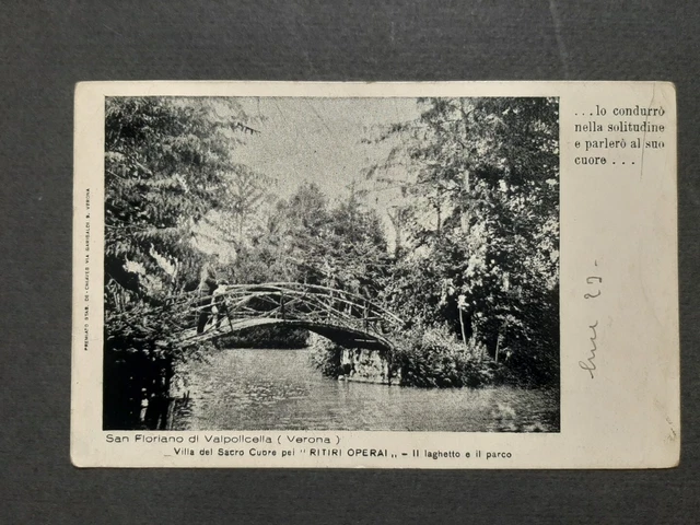 Cartolina SAN FLORIANO DI VALPOLICELLA VILLA SACRO CUORE  viaggiata