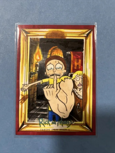 Cryptozoic Rick & Morty Season 3 Sketch Card 1/1 Achilleas Kokkinakis