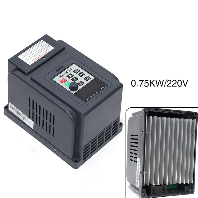 Variateur De Fréquence 1 Phase 750W Universel AT2 - 220V - Régulateur De Vitesse - Neuf Sous Emballage