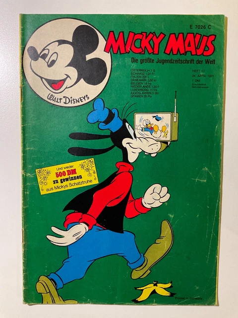 Micky Maus - Heft Nr. 17/1971 - (29.04.1971) - Zustand 2-3