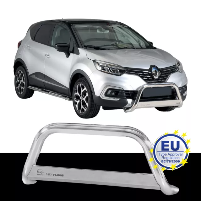 Personenschutzbügel EDELSTAHL passend für RENAULT CAPTUR ab 2018 Chrome