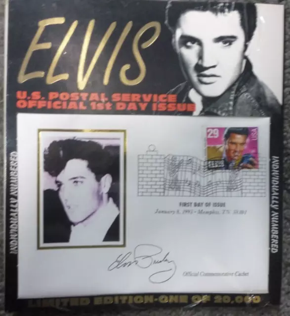 Elvis USPS Official 1st Day Issue 29 Cent Stamp Limited Edition Sealed #2