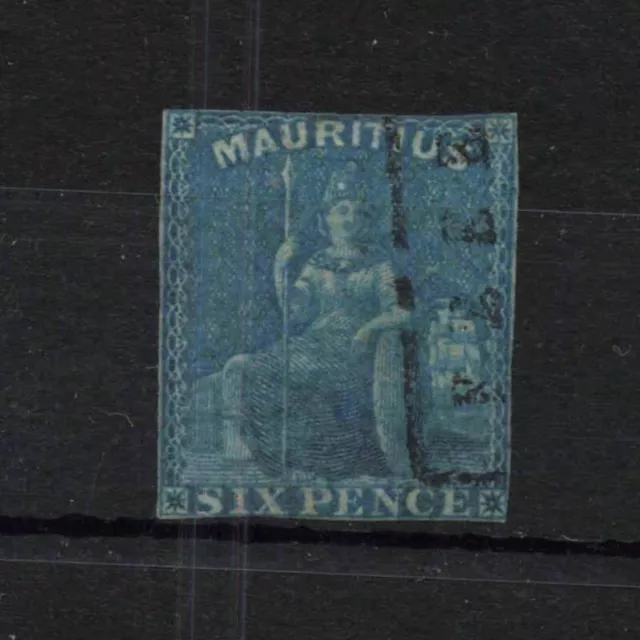 MAURITIUS 1859-61 QV 6d USED