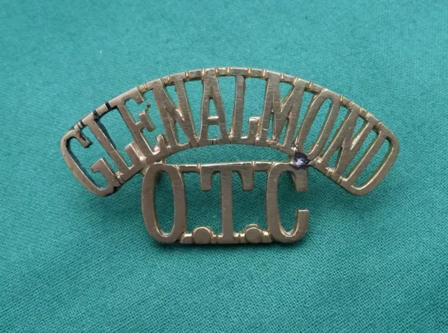 Glenalmond School OTC Shoulder Title - 100% GENUINE British Military Army Badge