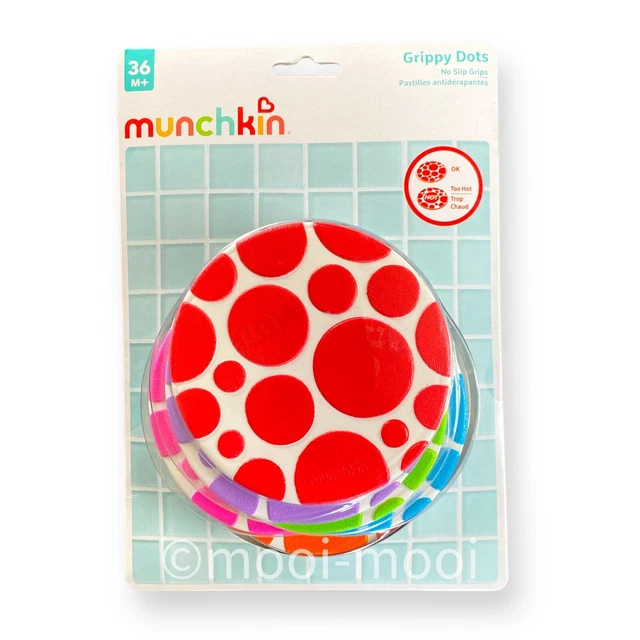 Empuñaduras de baño sin deslizantes Munchkin Grippy Pots paquete de 6 multicolores 3+ años
