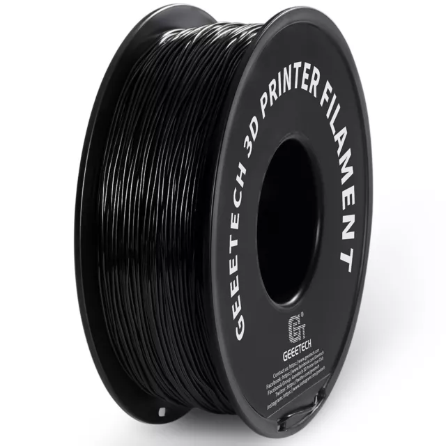 Geeetech Filament pour d'imprimante 3D TPU 1,75mm 1kg noir haute qualité FR 2