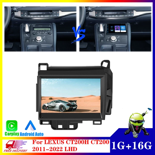 ANDROID 11 STEREO Radio GPS WiFi For LEXUS CT200H CT200 20112022 LHD w