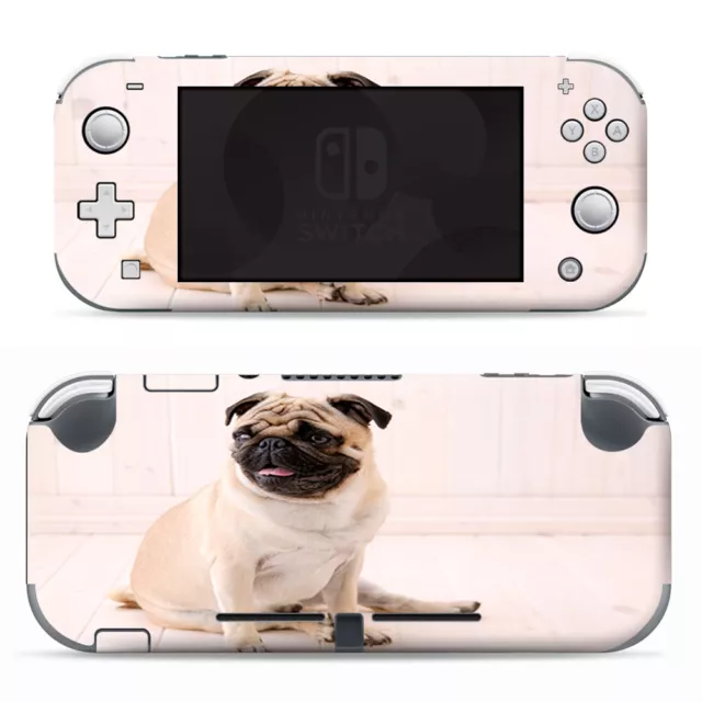 Skins Aufkleber Wrap für Nintendo Switch Lite - Mopsbecher, süßer Mops 3