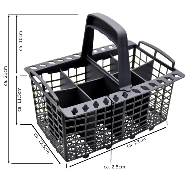 Besteckkorb Universal passend für viele Spülmaschinen in Breite 60cm 2