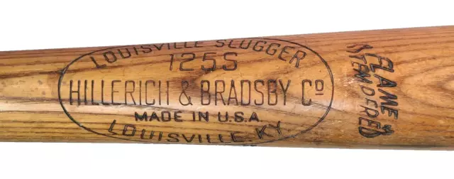 Louisville Slugger Hillerich & Bradsby 125S Flame Tempered Bat Mickey Mantle 33"