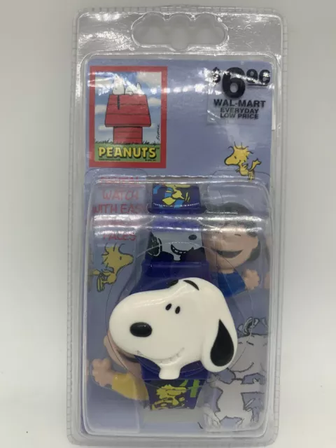Vintage Peanuts Digital Watch Changeable Faces Snoopy, Charlie Brown, Lucy NOS