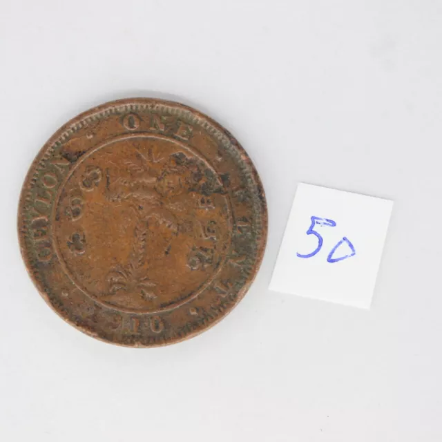 Ceylon  cent 1910  (3401754/O50)