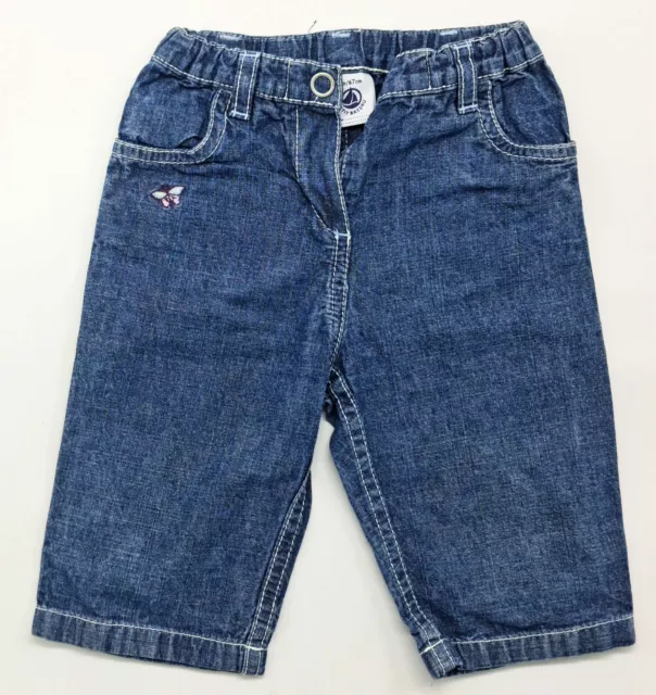 Original Bebé Vaqueros De Petit Bateau Talla 6M