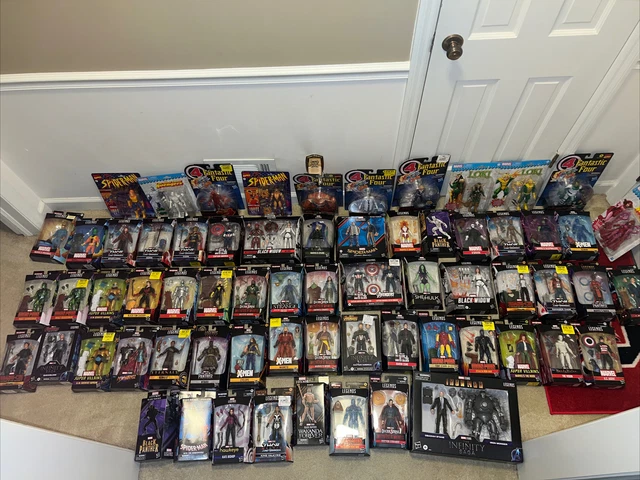 Marvel Legends Lot Spider-Man MCU Vision Magneto Iron Captain Widow Panther Thor