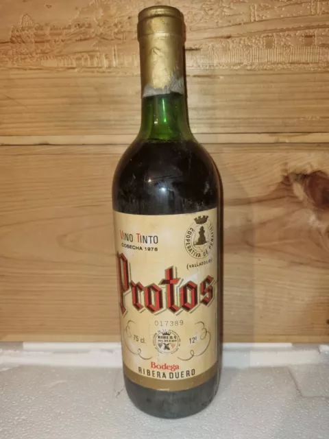 1x 1976 PROTOS GRAN RESERVA. Botella de Vino. Ribera Del Duero. VINAZO. RED WINE