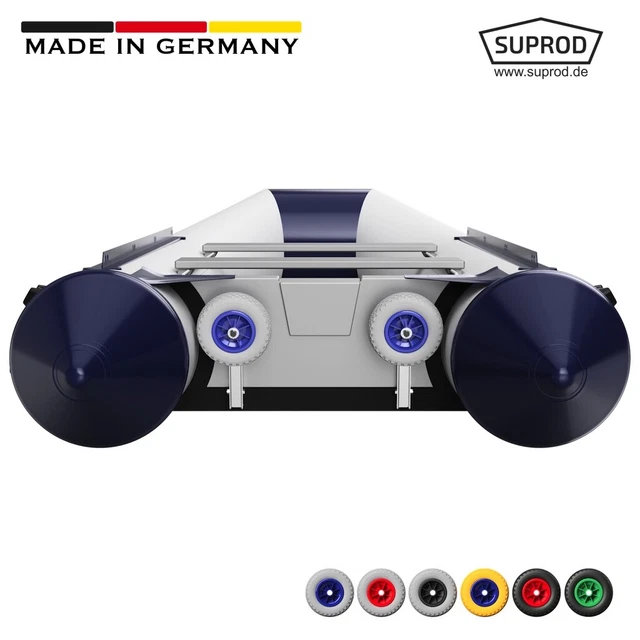 SUPROD LD160 - Roues De Mise à L'Eau Inox Pour Annexes Et Petits Bateaux Jusqu'à 2,4 M - Pliables Et Incassables