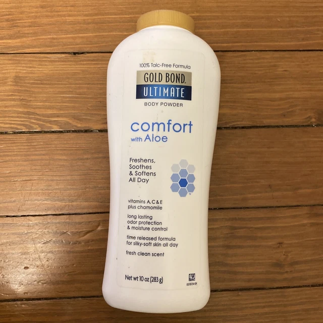 ¡NUEVO! Polvo corporal Gold Bond Ultimate Comfort 10 oz. Fórmula sin talco
