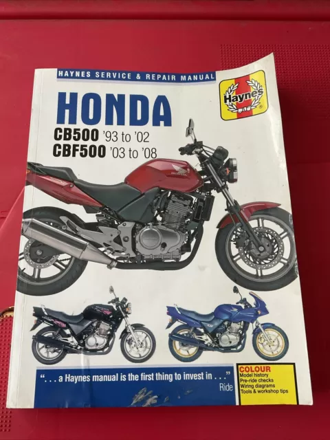 Honda CB500 (93 - 02) & CBF500 (03 - 08) Haynes Repair Manual (Paperback)