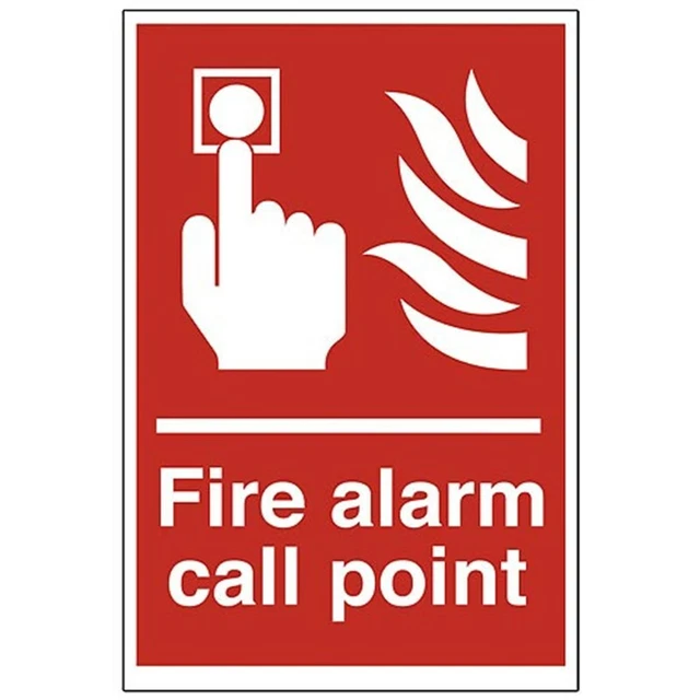 Fire Action Alarm - Call 999 Rigid Plastic Sign Or Sticker - All Sizes Available (FA10)