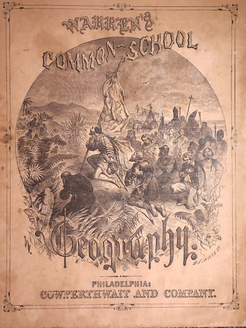 Old 1871 Cowperthwait Atlas Map ~ FRANCE, SPAIN, PORTUGAL (10x12) -#1088 3
