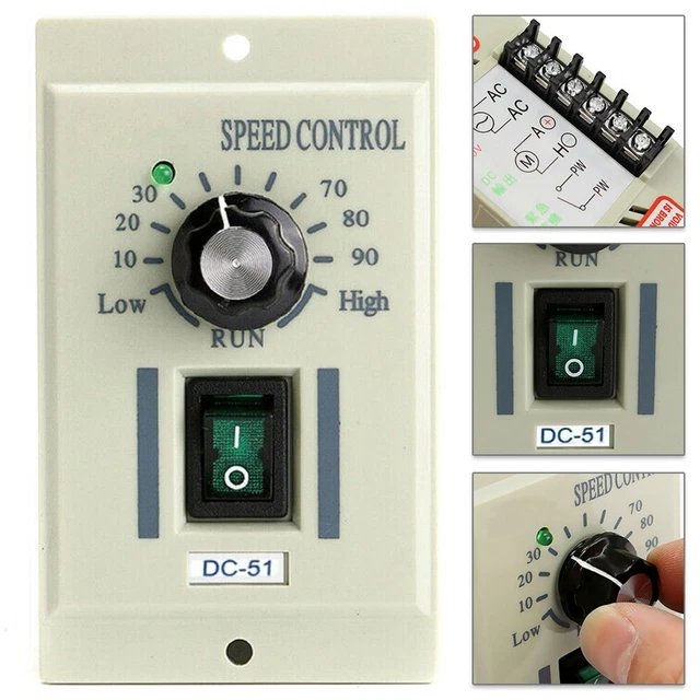 Dc Moteur Vitesse Contrôleur AC 220V 50Hz Accessoire Dc 0-90V Tour Commande