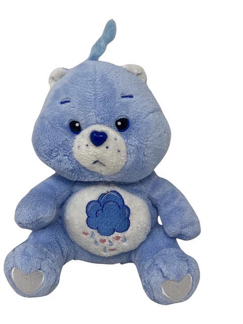 Blue care bear with rain sales cloud
