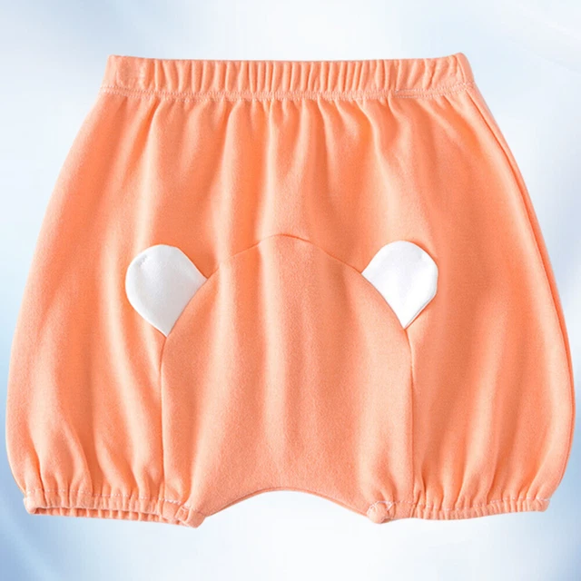 Pantaloncini elasticizzati in fiore di cotone bambino con cintura elastica per
