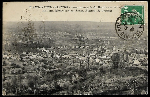 Cpa  --  Argenteuil Sannois  Panorama Pris Du Moulin  193.F