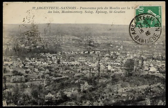 Cpa -- Argenteuil Sanois Panorama Pris Du Moulin 193.F