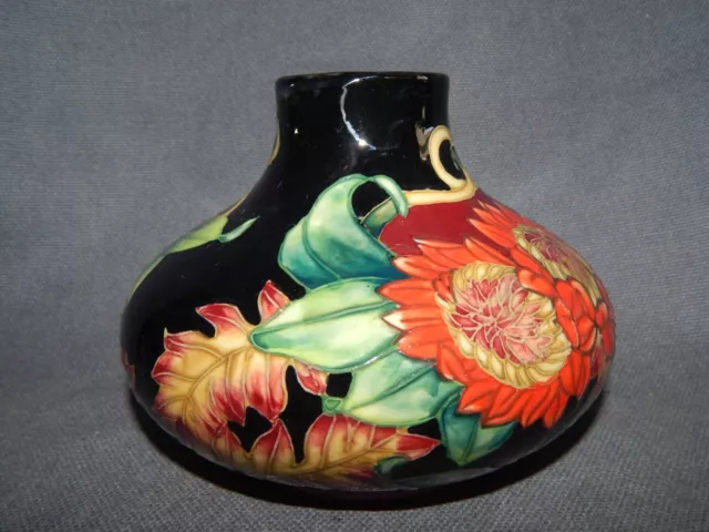 Old Tupton Ware Autumn Flowers Squat Vase ~ Hand Painted 2