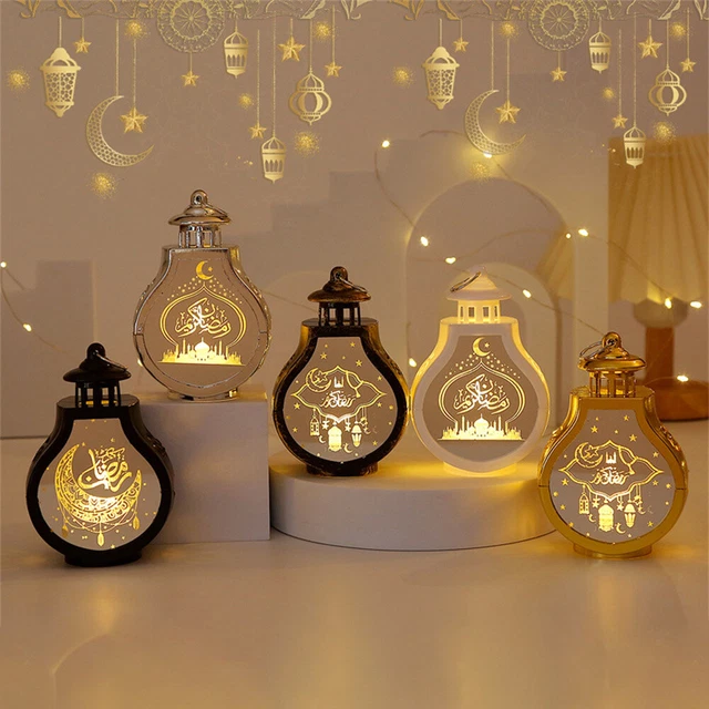 RAMADAN EID MUBARAK LED Light Muslim Lantern Lamp Ornament Party ...