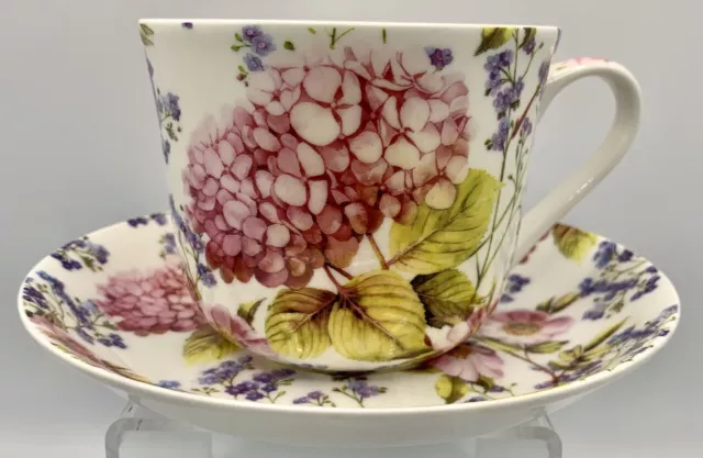 Heritage Stoke On Trent Fine Bone China Breakfast Cup/Saucer - Midsummer - Value