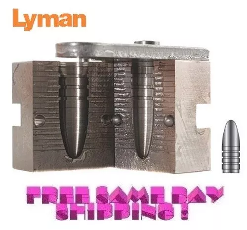 Lyman 1 Cav Moulé 45 Calibre 458-459 Diamètre, 475 G, Nez Rond, Gaz Carreaux #