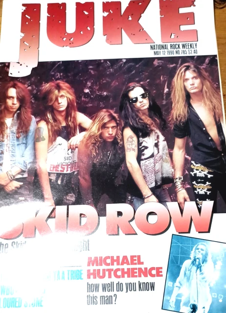 1990 VINTAGE JUKE Magazine SKID ROW~MICHAEL HUTCHENCE INXS~NOTTING ...