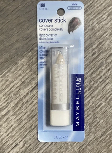 Corrector de palo de cubierta Maybelline New York 199 blanco 175K-06 totalmente nuevo