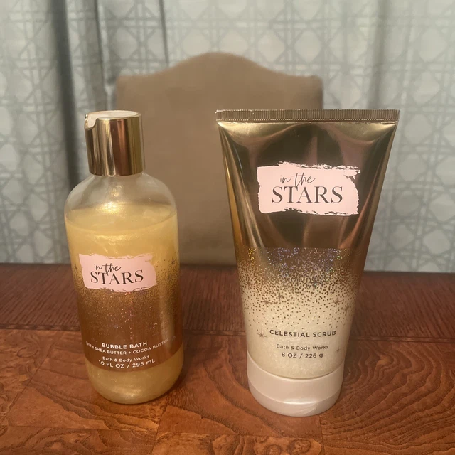 Bath & Body Works IN THE STARS Bubble Bath-Celestial Scrub Body Wash 2PC SET New