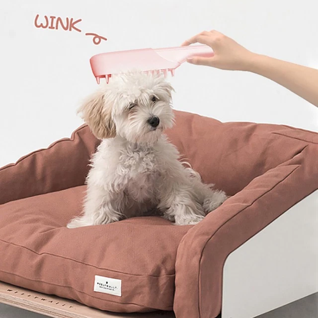 Cat Dog Pet Clean Grooming Self Cleaning Slicker Brush Massage Hair Remover Comb