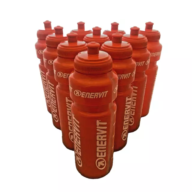 10 x Enervit Sport Wasserflaschen - 750ml - Hydratation - Radfahren/Laufen - KOSTENLOSER VERSAND