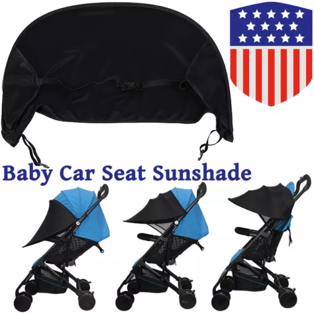 Universal Stroller Canopy Awning UV Protection Sun Cover for Car Seat Pram Shade