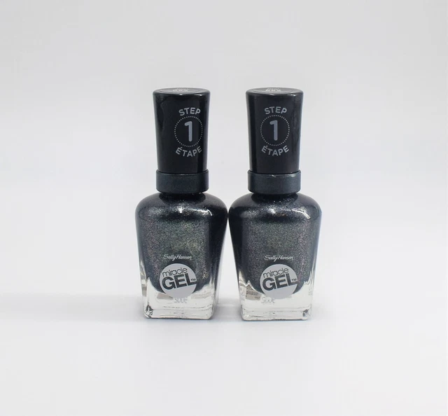 2x Sally Hansen Miracle Gel Nail Polish, Neblue-la 652, 0.5 fl oz