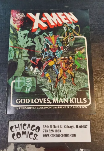 X-Men God Loves Man Kills TPB SC #5 Marvel Comics 1982 FOURTH PRINT! USED VG