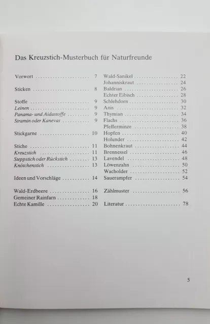 Bini und Hans Zwiers, Das Kreuzstich-Musterbuch für Naturfreunde 3