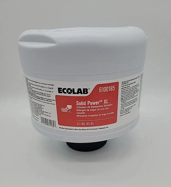 ECOLAB SOLID POWER XL Dishwasher Machine Detergent Single 9 lb Capsule