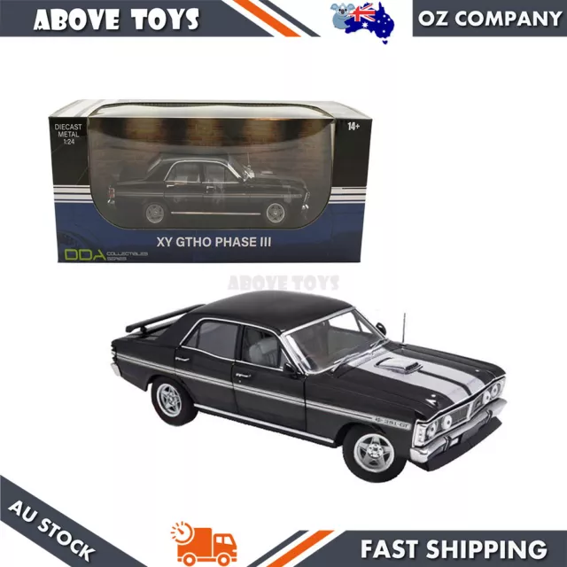 DDA 1:24 Scale Black Ford XY GTHO Phase III Diecast Car Model Kids Toy Gift