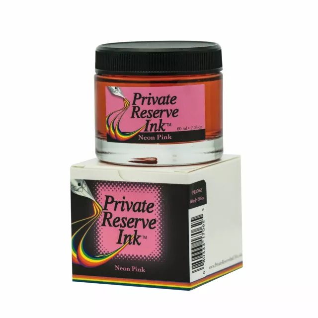 Private Reserve Fountain Pen Ink Bottle, 60ml, Neon Pink