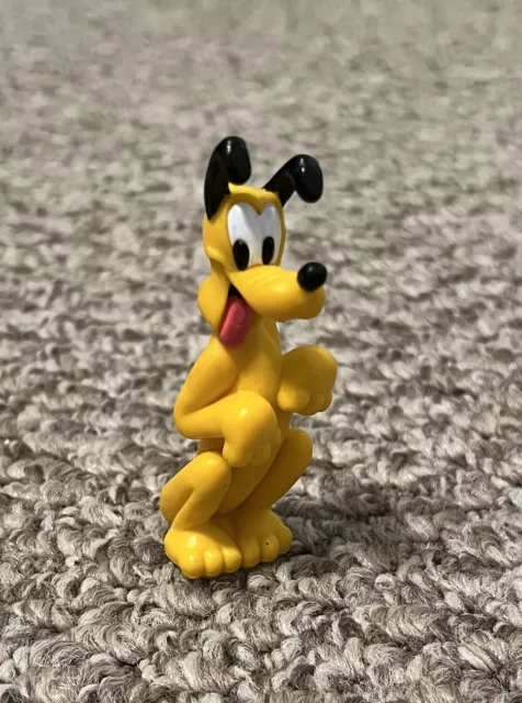 Walt Disney Pluto Dog Figurine Plastic Cake Topper Toy Figure Mickey Mouse 3”