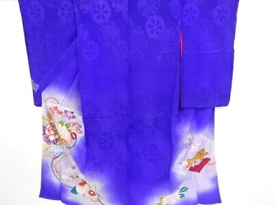 71646# Japanese Kimono / Antique Kimono / Peony