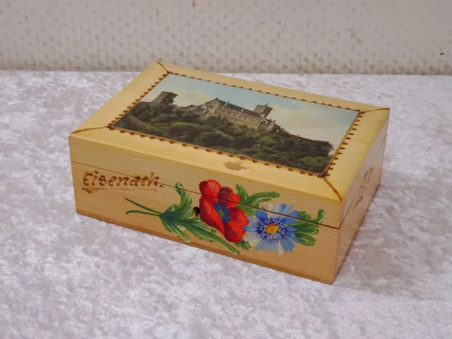 bvgtrf - Eisenach Souvenir Holz Kästchen Box Schatulle - Vintage - Handgefertigt