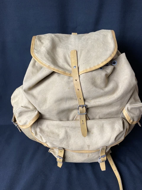 Sac à Dos Vintage Lafuma Bleu Et Jaune – Made In France (occasion)