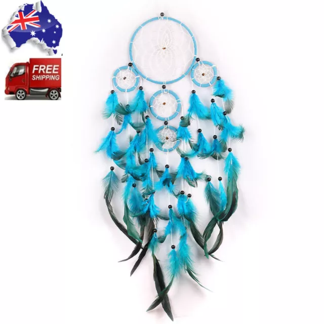 Handmade Dream Catcher Wall Hanging Feather Dreamcatcher Home Decor AU